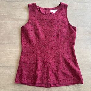 Banana Republic Burgandy Lace Top